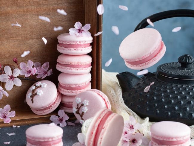 Macarons Sakura (fleurs de cerisier)