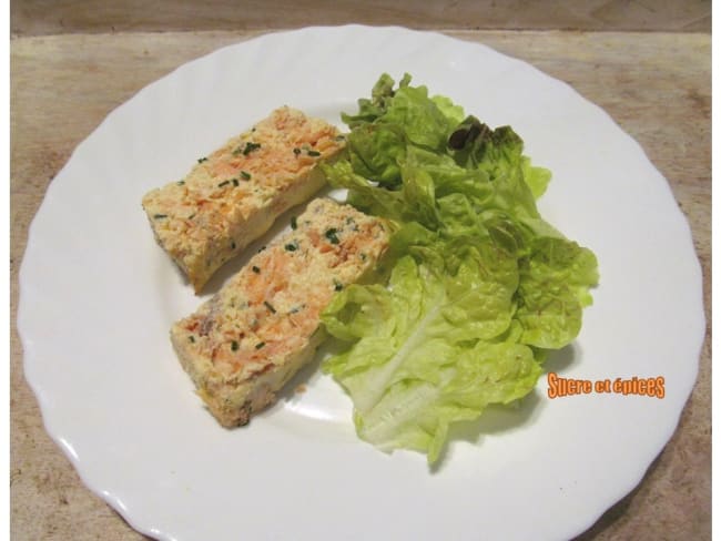 Terrine aux saumons frais et fumé à la ciboulette pour Pâques