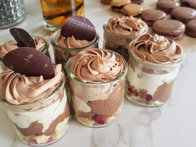 Mousse aux trois chocolats sans sucre ajouté