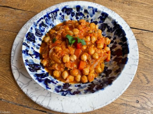 Ragoût de pois chiches à la tomate cerise