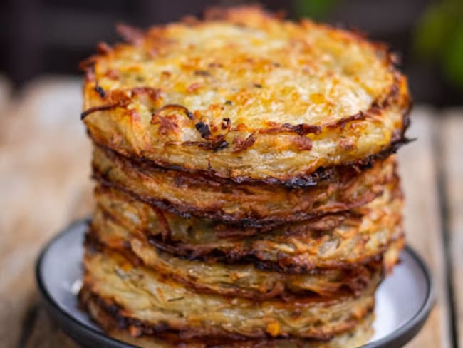 Galettes de pommes de terre au four comme des röstis