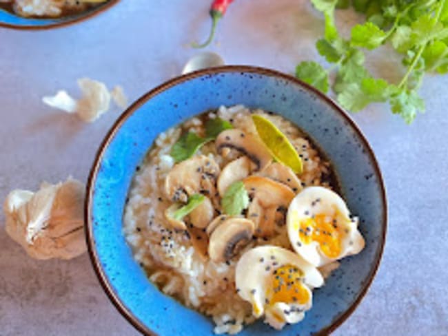 Congee de riz à la chinoise 