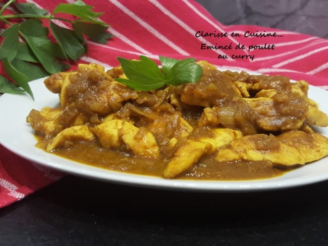 Émincé de poulet au curry healthy