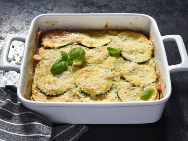 Gratin de pomme de terre et courgette