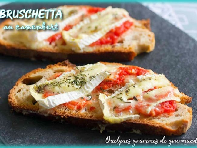 Bruschetta au camembert