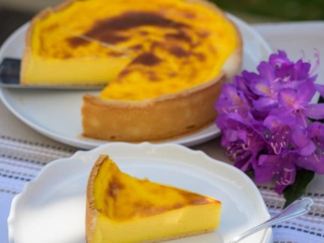 Flan pâtissier parfumé à la bergamote