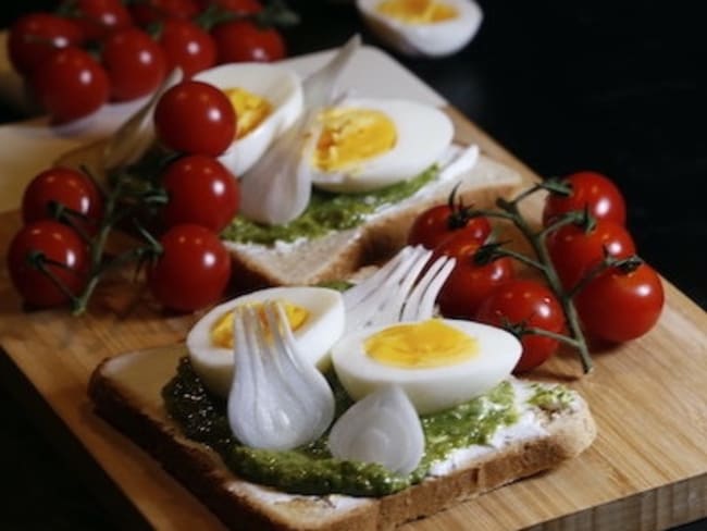 Tartinade au pesto d'épinards