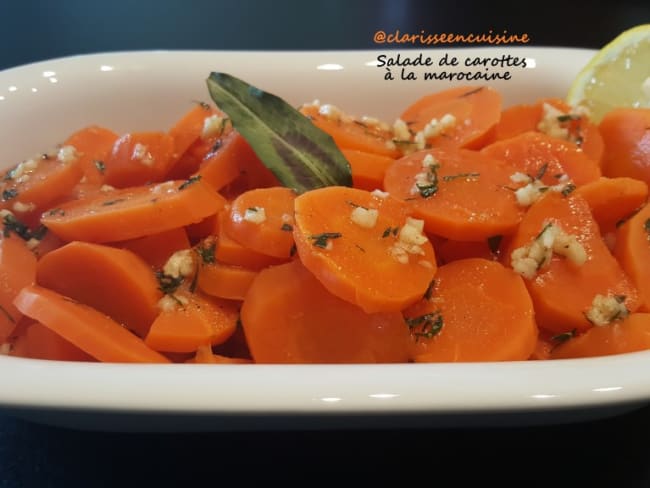 Salade de carottes épicée à la marocaine