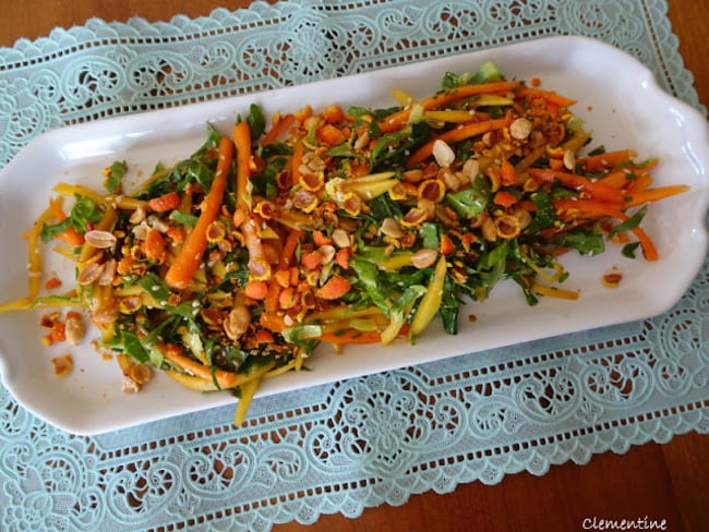 Salade de chou et mangue