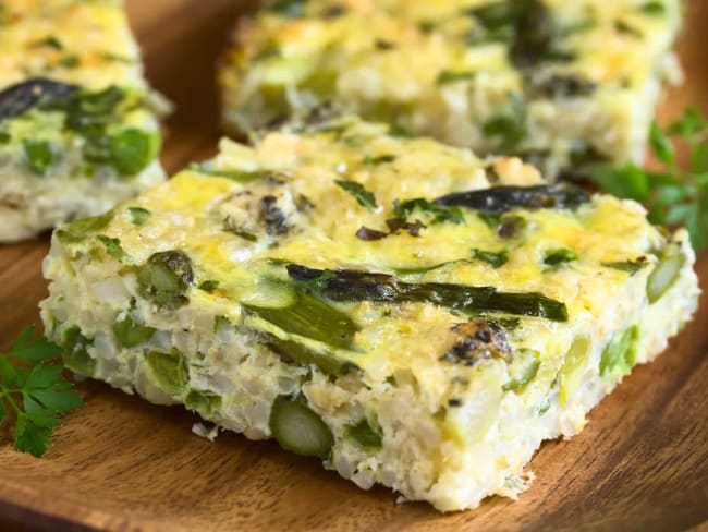 Frittata d'asperges vertes