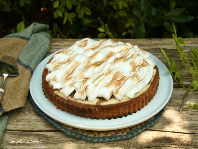 Tarte renversée rhubarbe fraises