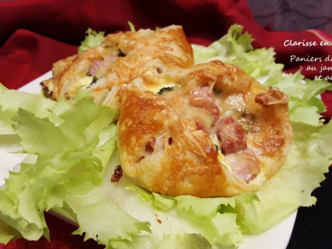 Paniers de brocoli au jambon et au fromage comté