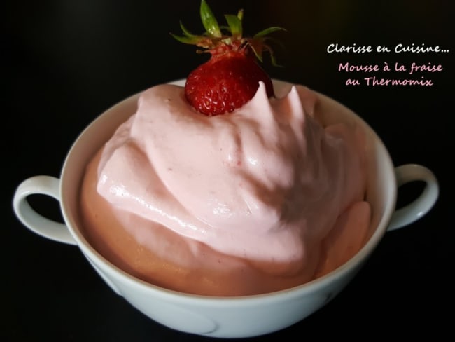 Mousse à la fraise au Thermomix