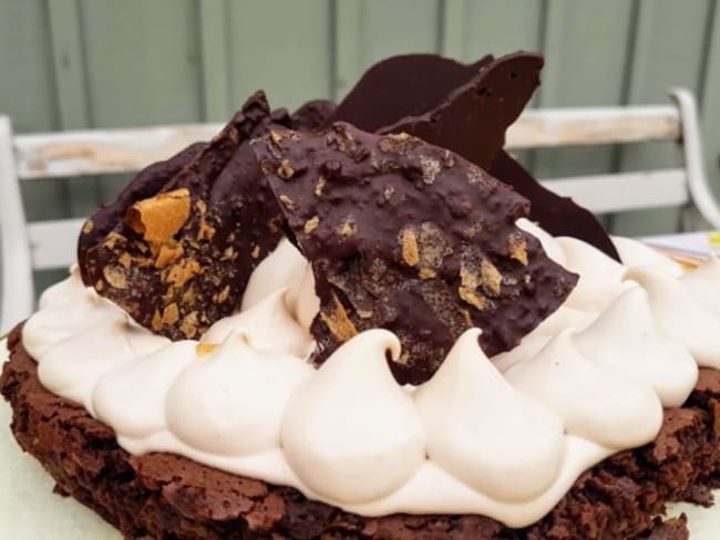 Fondant au chocolat et sa crème aux carambars pour le goûter