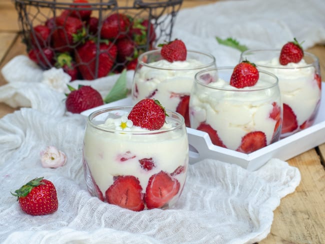 Tiramisu aux fraises