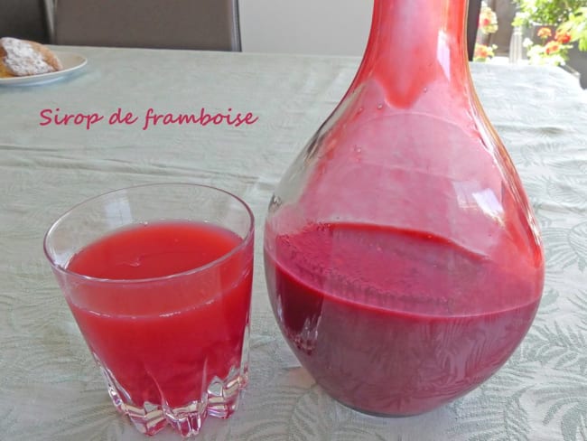 Sirop de framboise fait maison