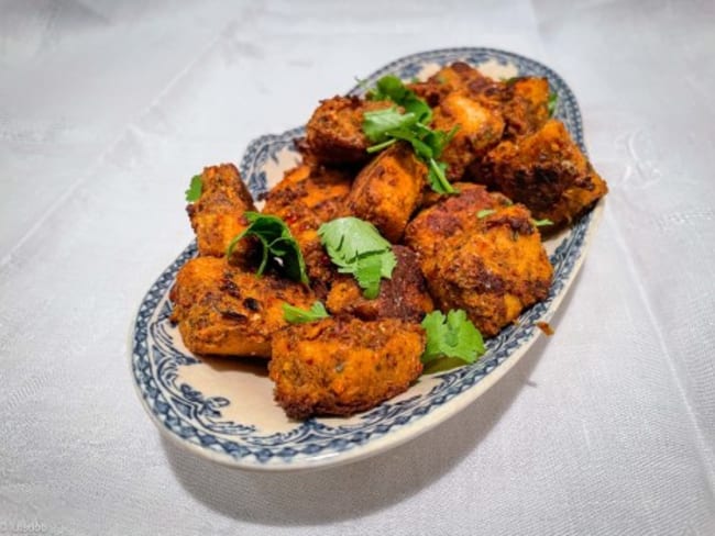 Tempeh ou tofu ferme tandoori