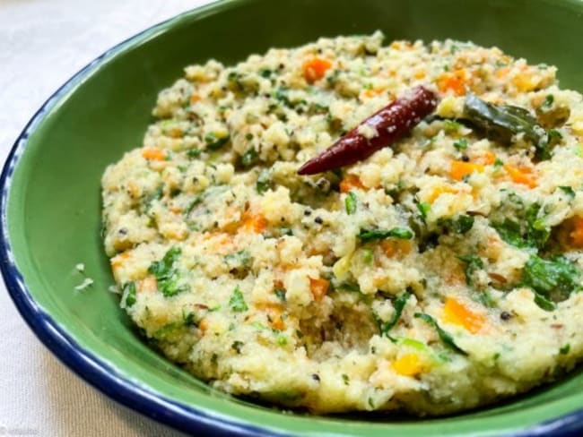 Rava upma : la semoule indienne aux épices