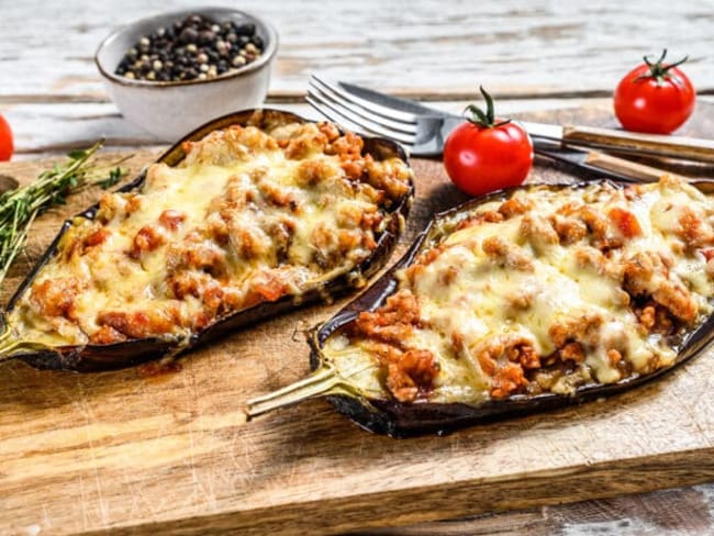 Aubergines farcies : un plat léger et super bon