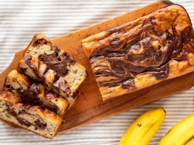 Délicieuse combinaison : Gâteau au chocolat et banane !