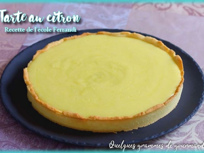 Tarte au citron - école Ferrandi