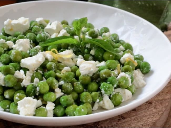 Salade de petits pois à la feta