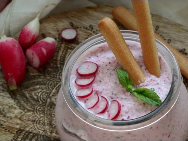 Rillettes de radis roses au fromage de chèvre