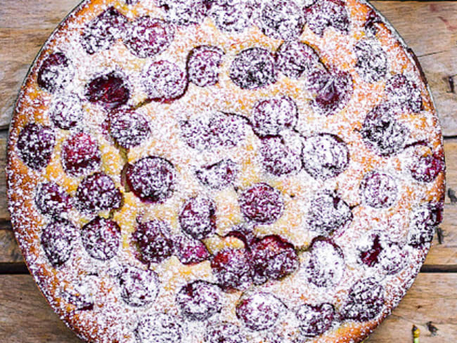 Gâteau cerises et ricotta