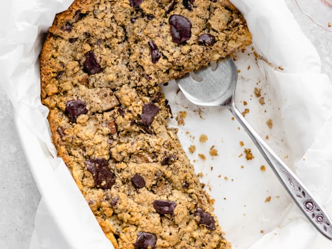 Gâteau poires, café et chocolat vegan et sans gluten