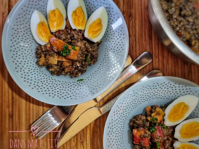 Salade de lentilles estivale