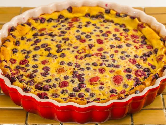 Flaugnarde aux fruits rouges