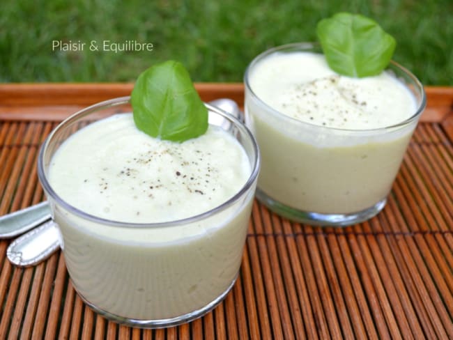 Crème de courgette glacée au mascarpone