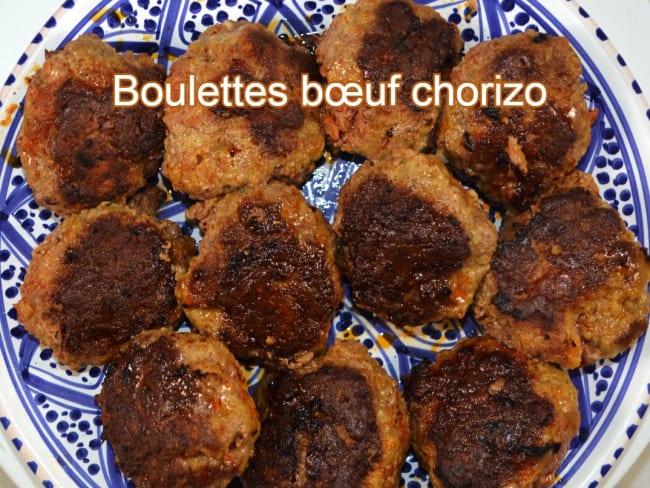 Boulettes bœuf chorizo