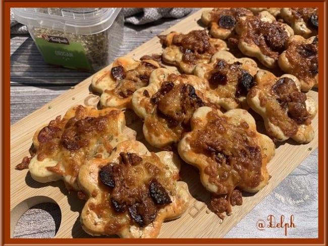 Biscuits salés maison pour l'apéritif à l'Emmental et au chorizo