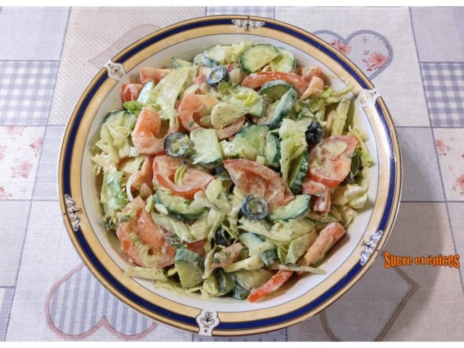 Salade légère de légumes aux saveurs italiennes
