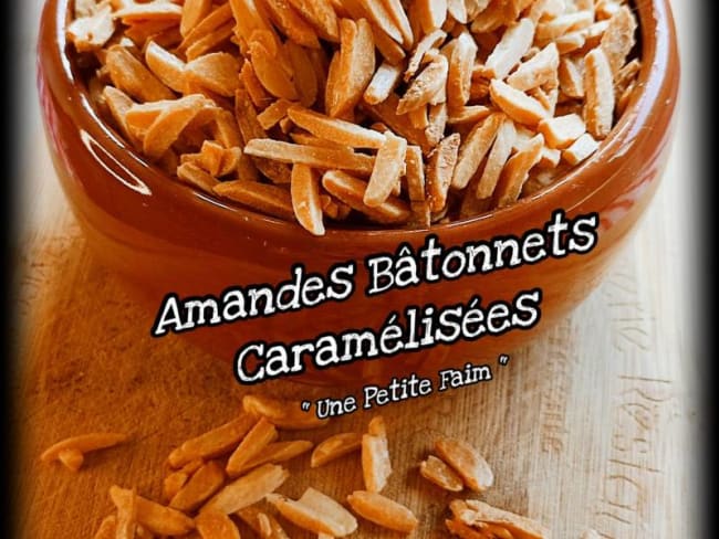 Amandes bâtonnets caramélisées