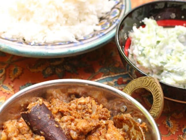 Curry vindaloo de lard comme à Goa