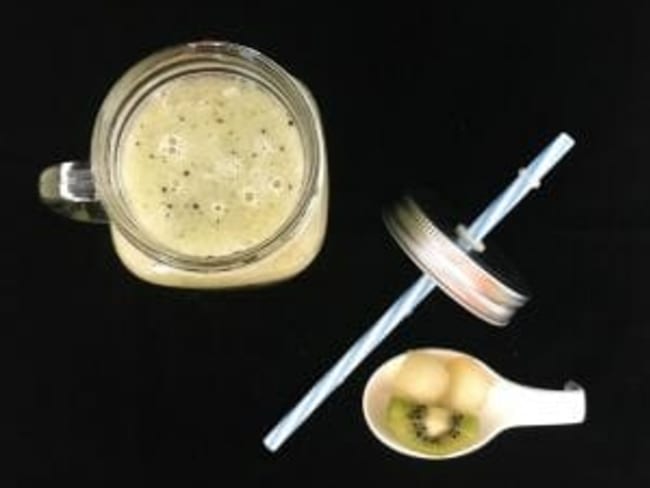 Smoothie melon vert et kiwis