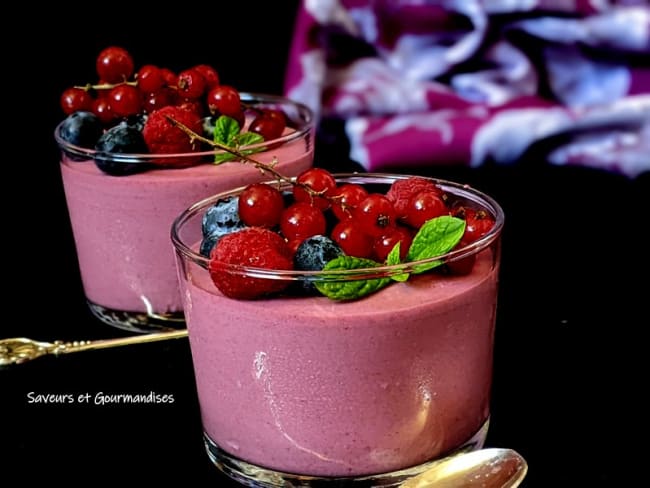 Bavarois aux fruits rouges