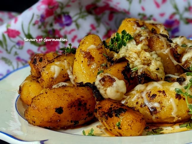 Pommes de terre grenaille sautées au fromage