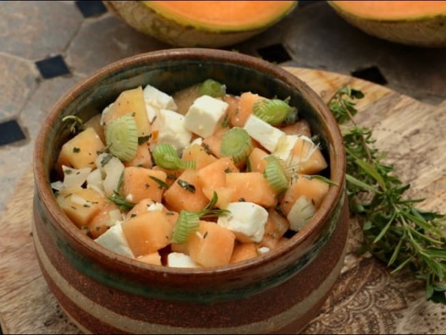 Salade melon feta