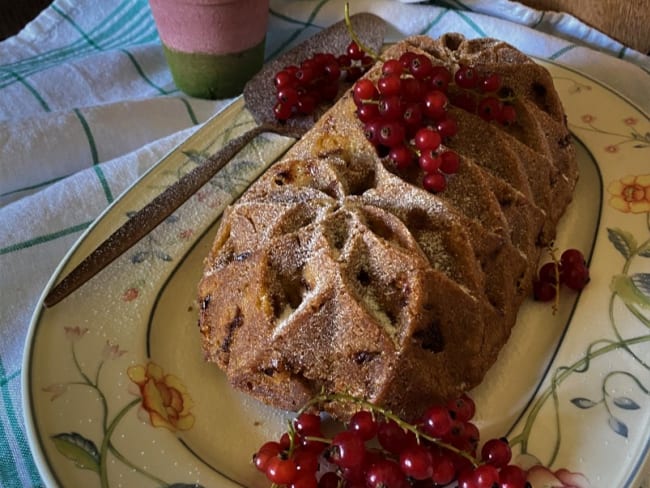 Gâteau facile à la rhubarbe du jardin