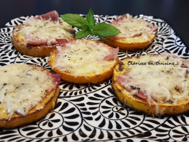 Palets de courgette au jambon gratinés (facile)