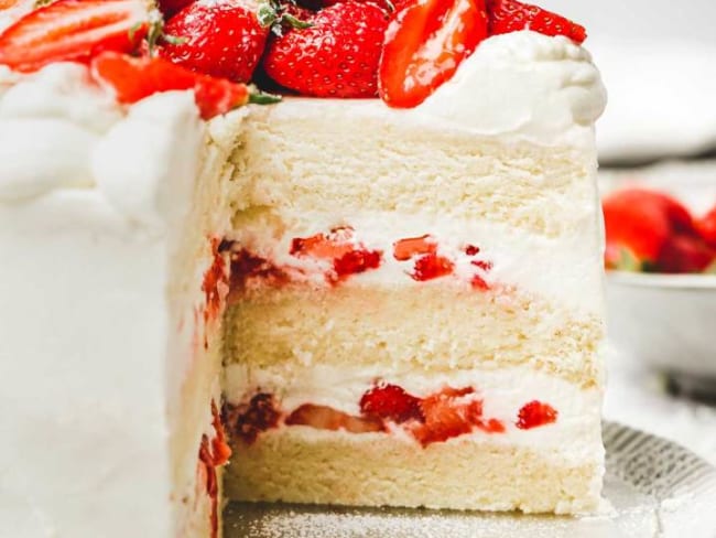 Layer Cake Fraise et Chantilly Mascarpone