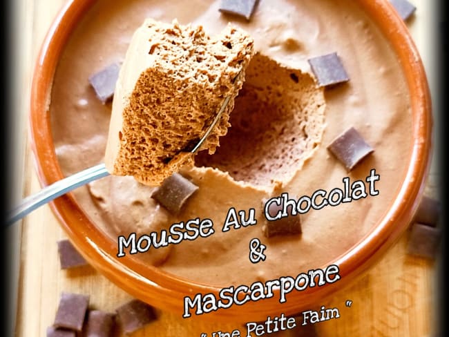 Mousse au chocolat et mascarpone