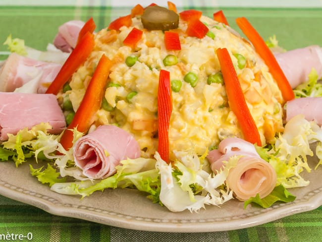 Salade russe au chou fleur