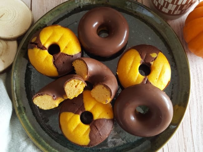 Donuts marbré à la courge