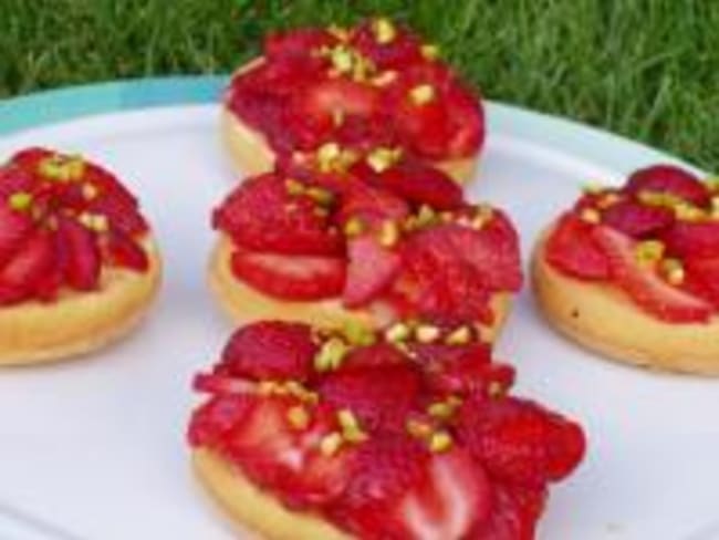 Mini gâteaux aux fraises