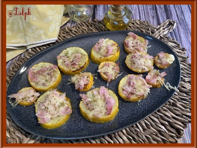 Palets de courgette au jambon