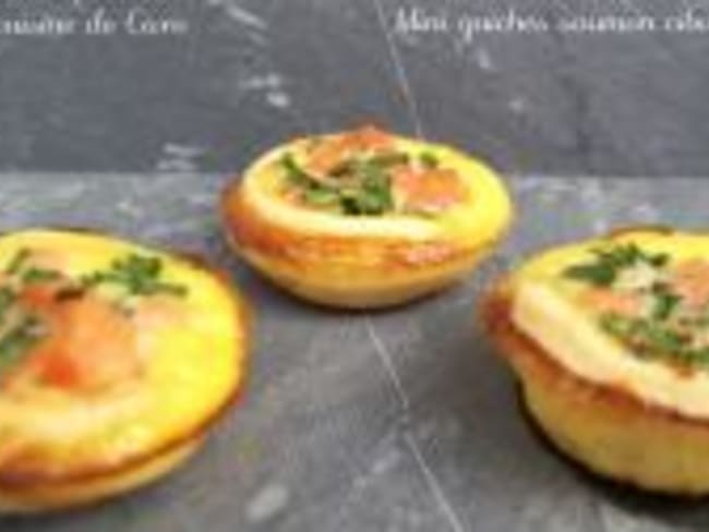 Mini-Quiches Saumon / Ciboulette